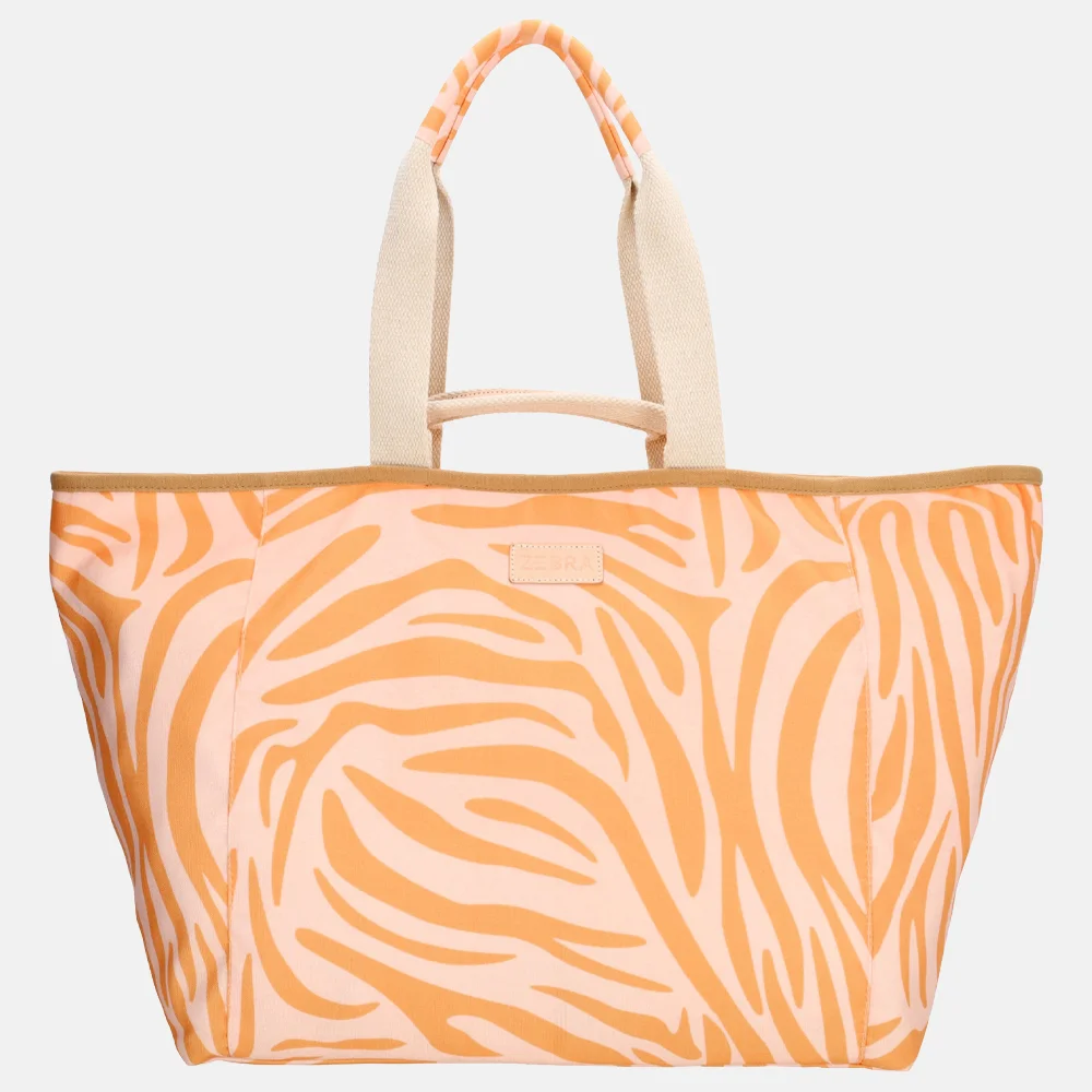Zebra Trends strandtas zebra orange bij Duifhuizen