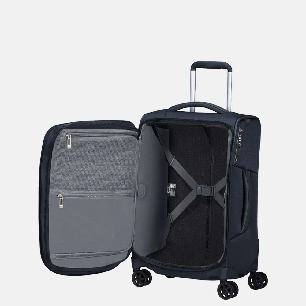 Samsonite Respark Length handbagage koffer 55 cm midnight blue bij Duifhuizen