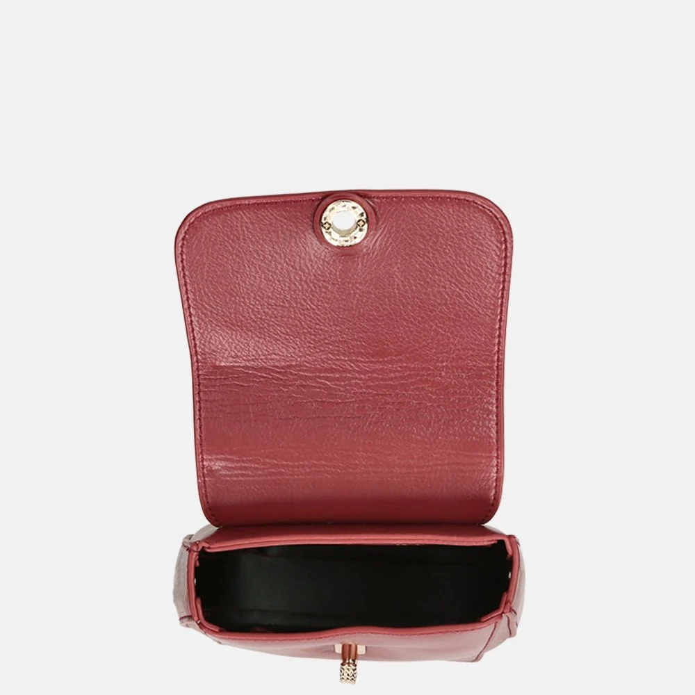Daniele Donati crossbody tas/telefoontas darkred bij Duifhuizen