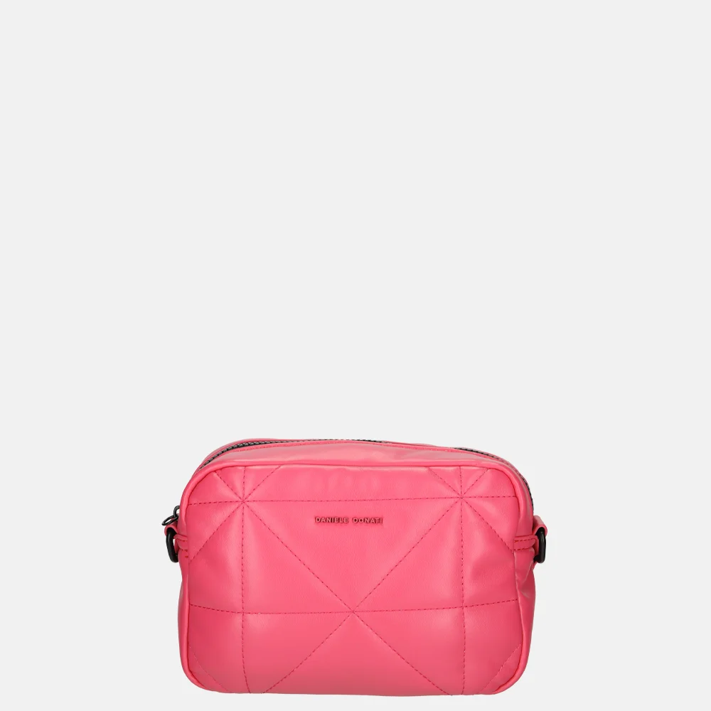 Daniele Donati puffy crossbody tas fuchsia bij Duifhuizen