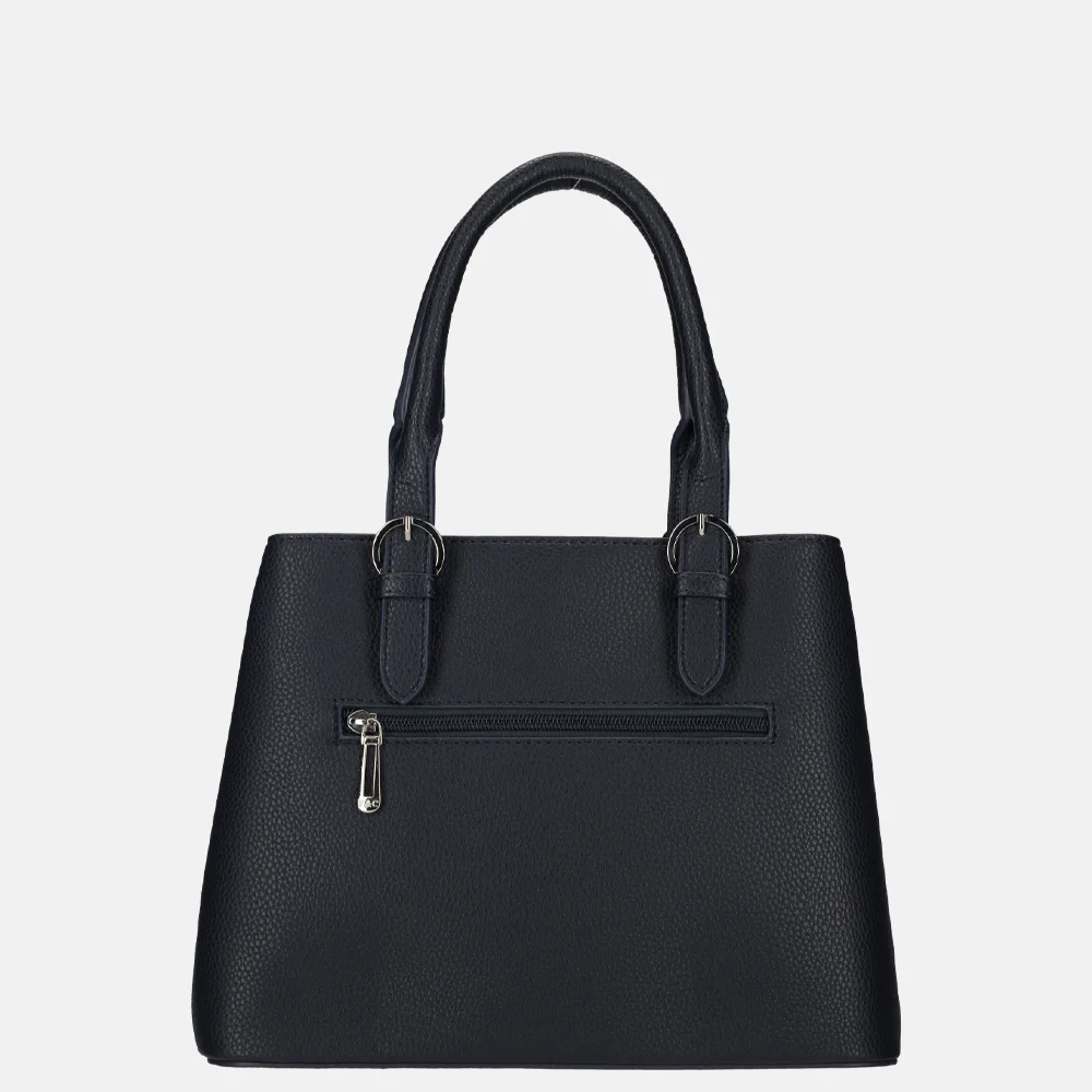 Flora & Co handtas navy bij Duifhuizen