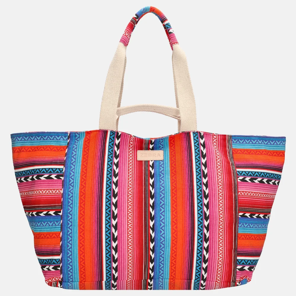Zebra Trends strandtas multi fuchsia