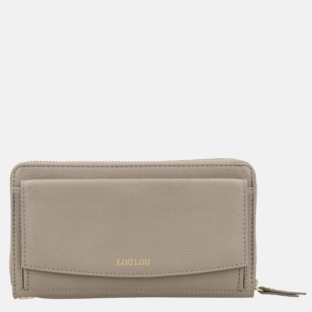 Loulou Essentiels SLB portemonnee soft sepia bij Duifhuizen