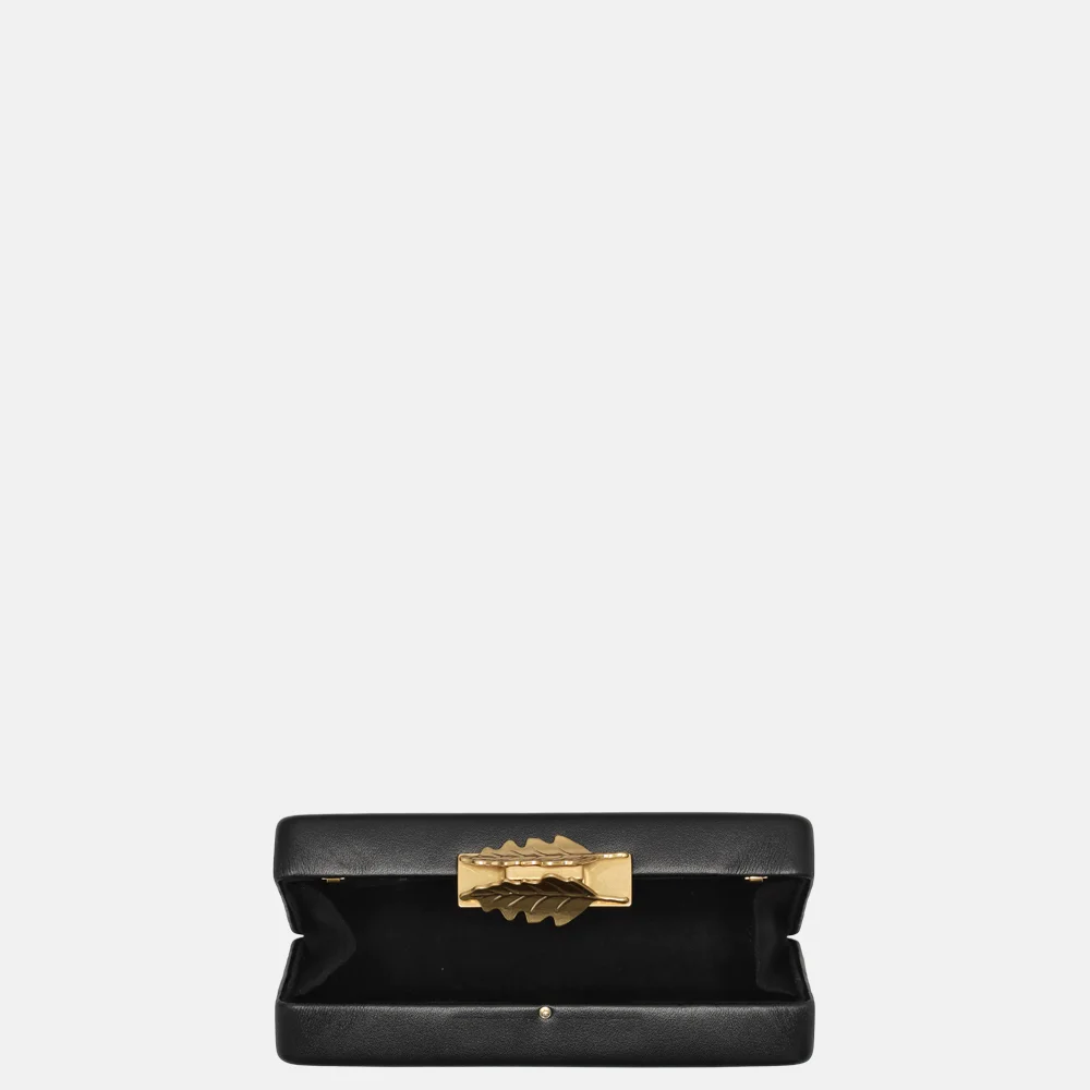 Ted Baker Leaff clutch black bij Duifhuizen