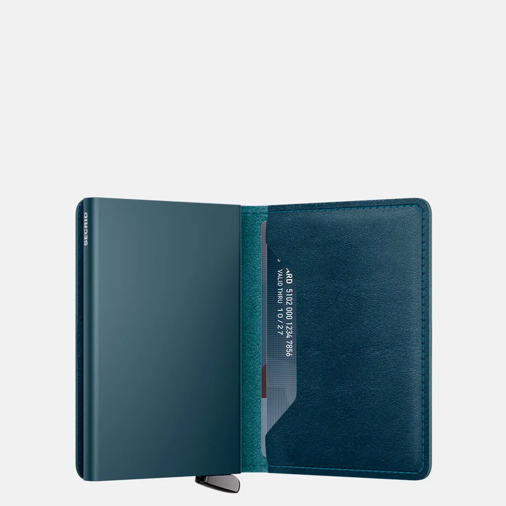 Secrid Premium Slimwallet pasjeshouder Basco Teal + bij Duifhuizen