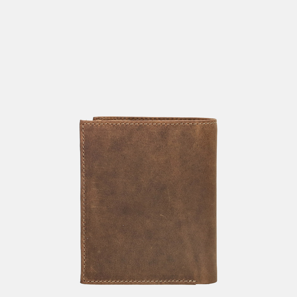 Hide & Stitches Idaho billfold brown bij Duifhuizen