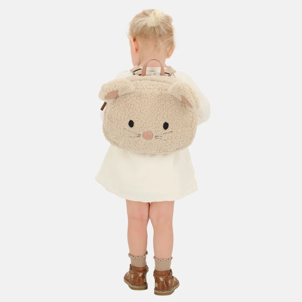 Beagles muis kinderrugzak teddy creme bij Duifhuizen