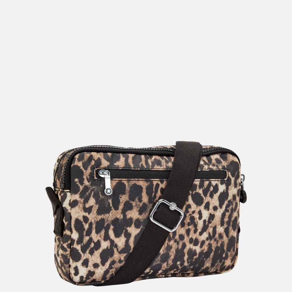 Kipling Abanu crossbody tas M wild leopard bij Duifhuizen
