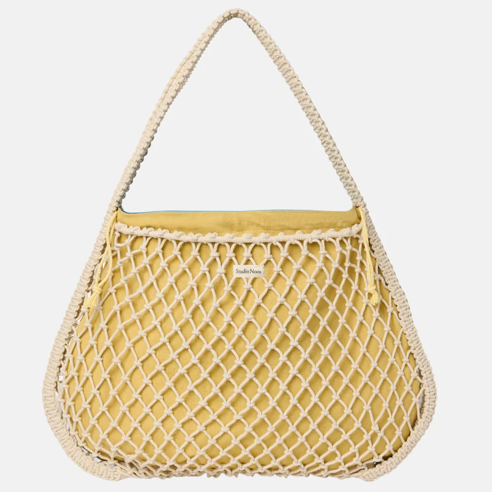 Studio Noos Macrame mom bag shopper natural bij Duifhuizen