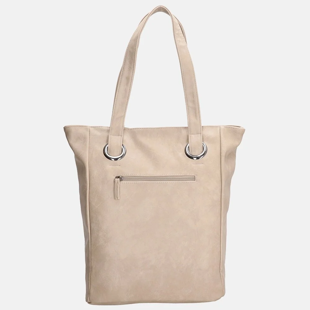 Charm London shopper light taupe bij Duifhuizen