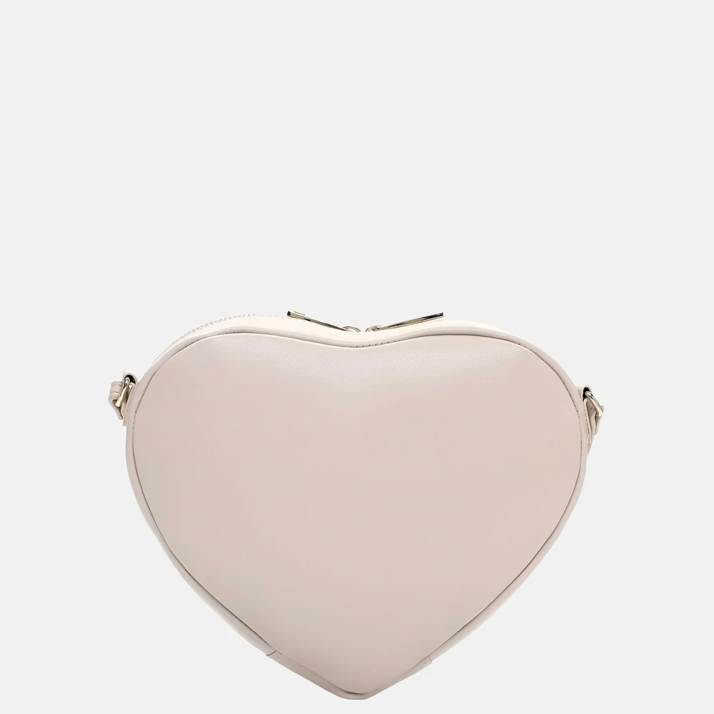 Emily & Noah Julia crossbody tas hart beige bij Duifhuizen