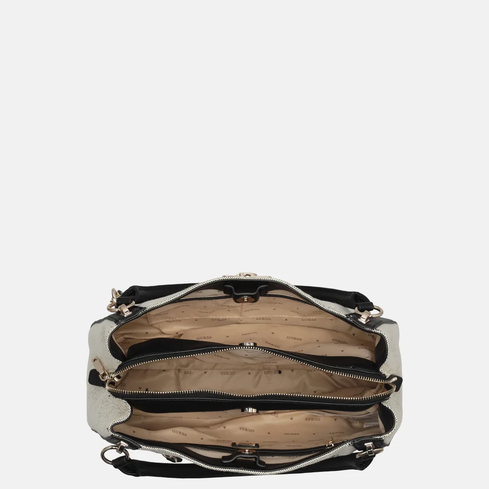 Guess Karnilla girlfriend schoudertas naturel/black bij Duifhuizen