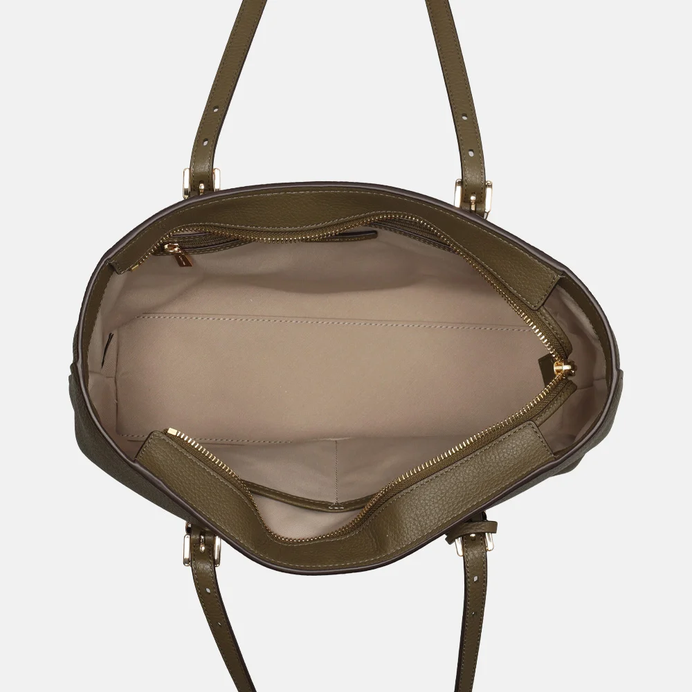 Michael Kors Quinn shopper M loden bij Duifhuizen