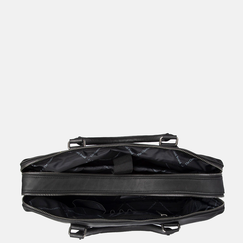 Chesterfield Salvadore laptoptas 15 inch black bij Duifhuizen