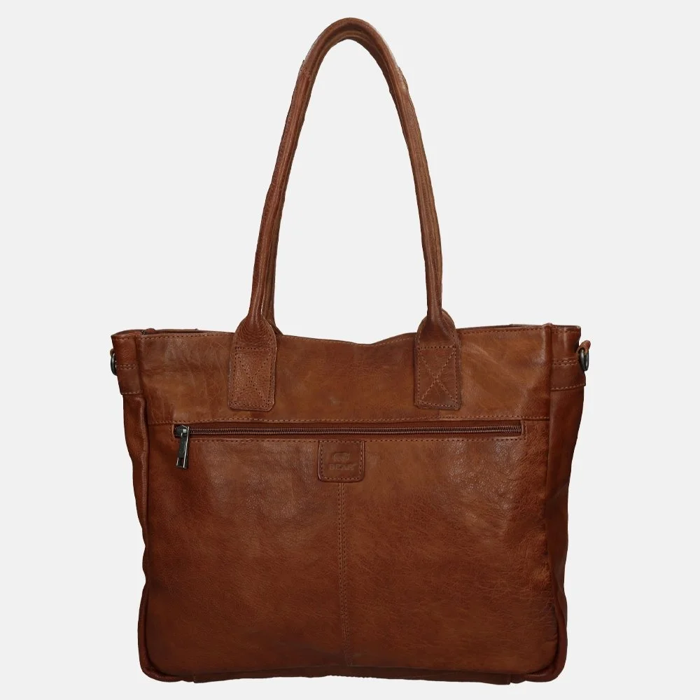 Bear Design Samantha laptoptas 15 inch cognac bij Duifhuizen