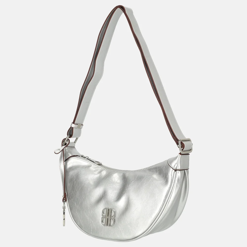 Laurent David crossbody tas lak S silver bij Duifhuizen