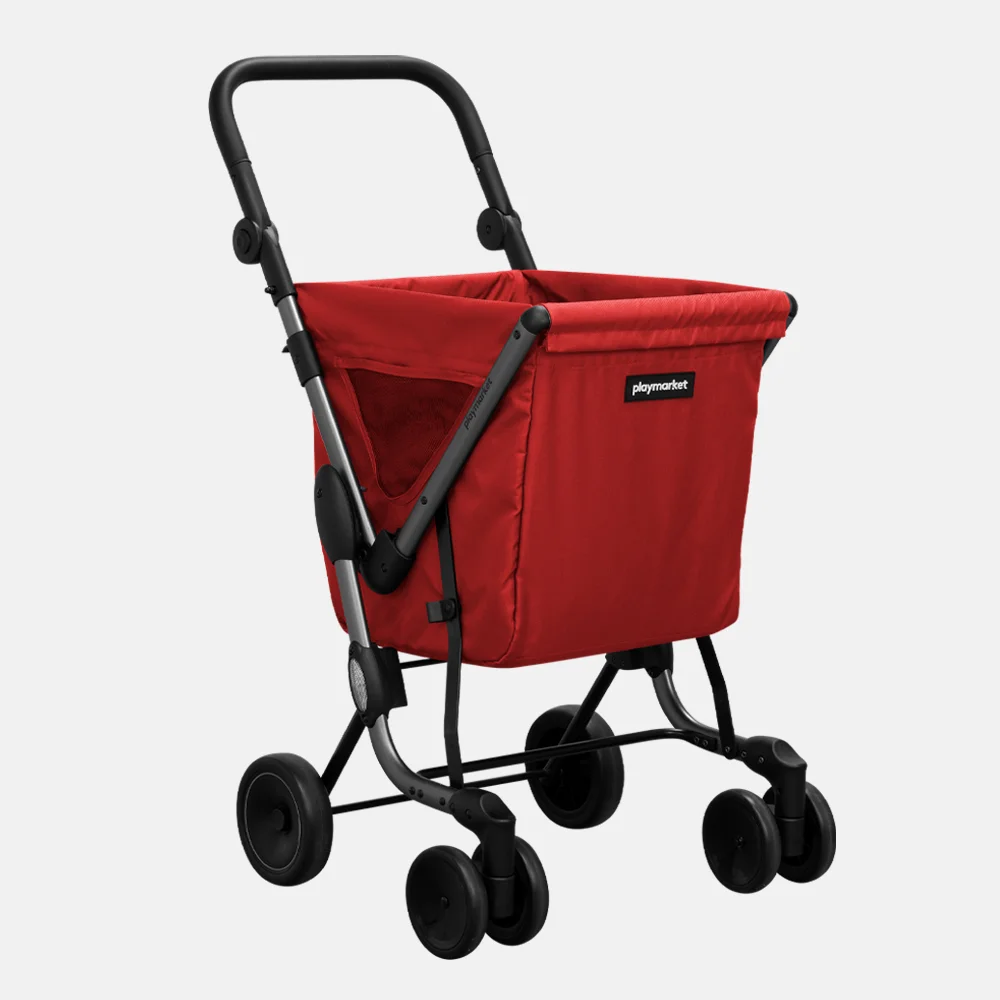 Playmarket We Go boodschappenkar rood bij Duifhuizen