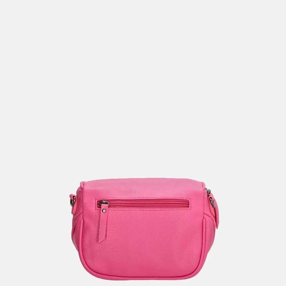 Charm London New York crossbody tas fuchsia bij Duifhuizen