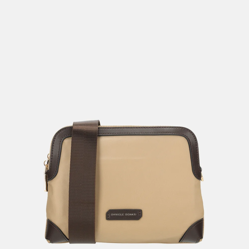 Daniele Donati crossbody tas taupe