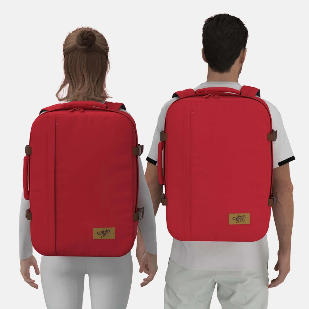 CABINZERO classic rugzak 44L london red bij Duifhuizen