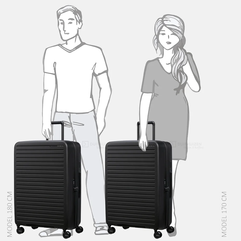 Samsonite RestackD reiskoffer 75 cm uitbreidbaar black bij Duifhuizen