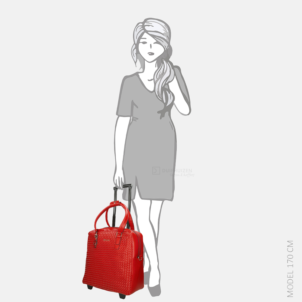 Olivia Lauren business trolley rood bij Duifhuizen