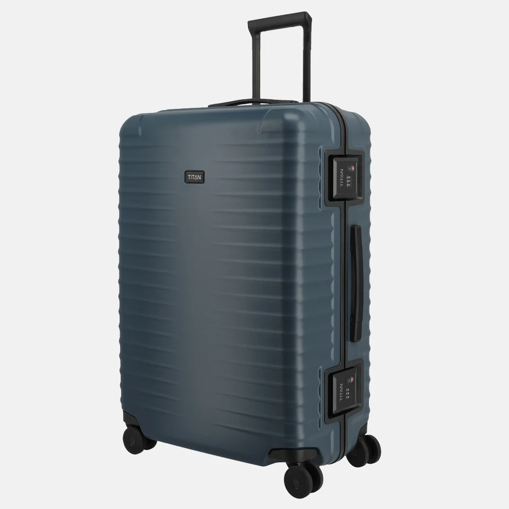 Titan Overseas reiskoffer 75 cm midnight blue bij Duifhuizen