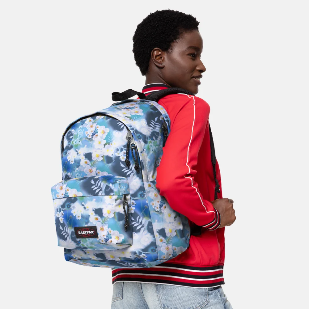 Eastpak Day office laptoprugzak dreamflower blue bij Duifhuizen