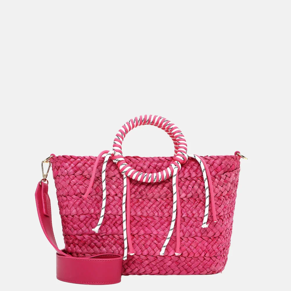Emily & Noah Jolanda handtas riet S pink