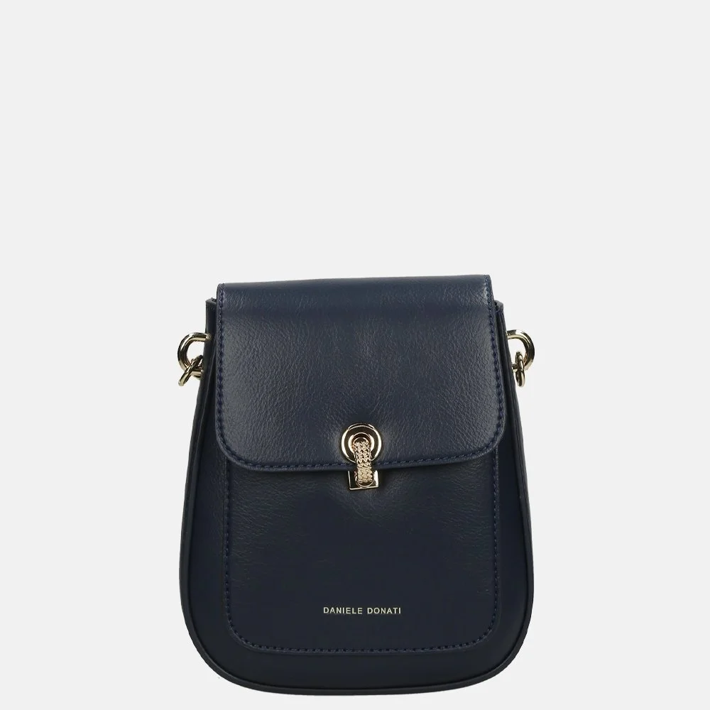 Daniele Donati crossbody tas/telefoontas darkblue bij Duifhuizen