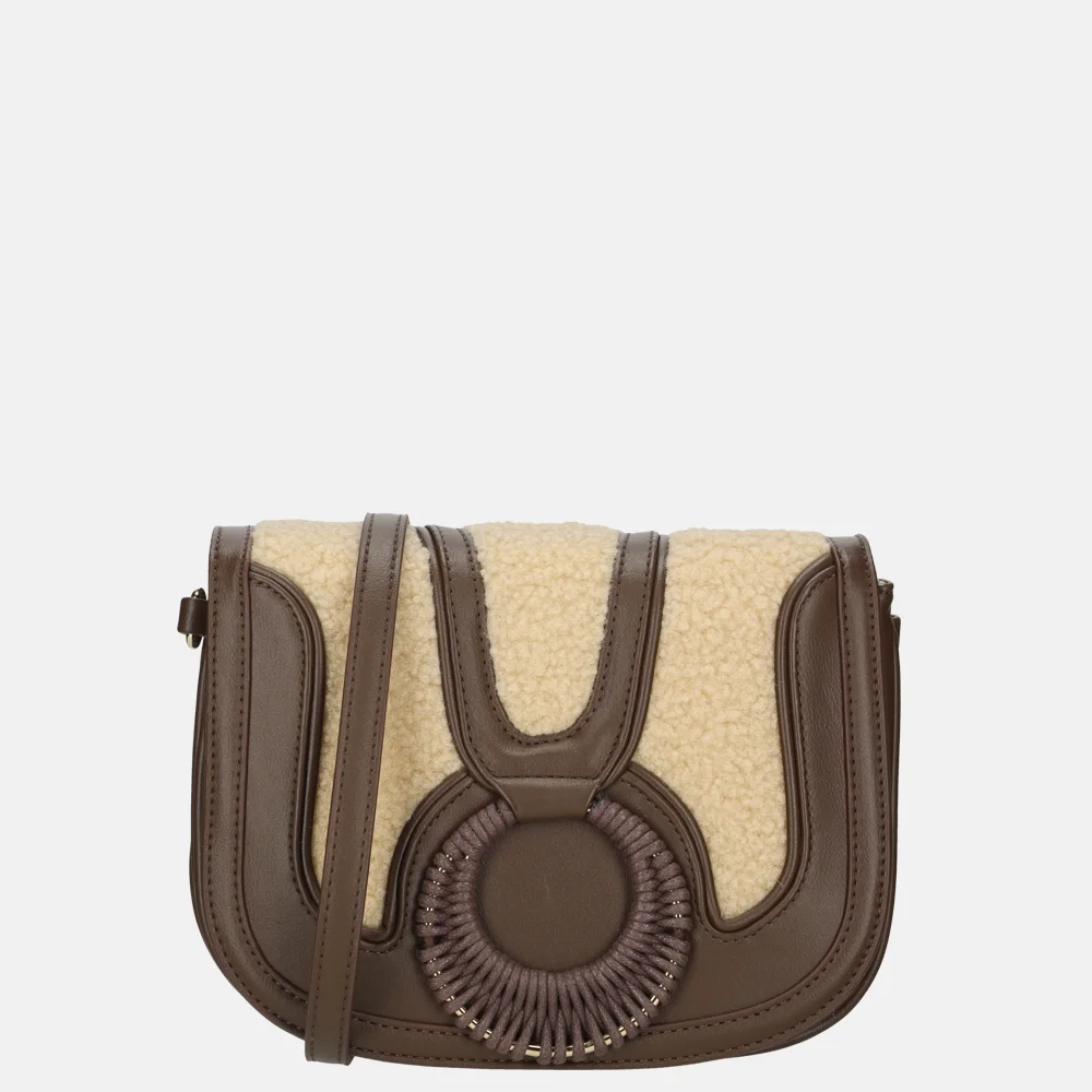 Laurent David teddy schoudertas dark brown
