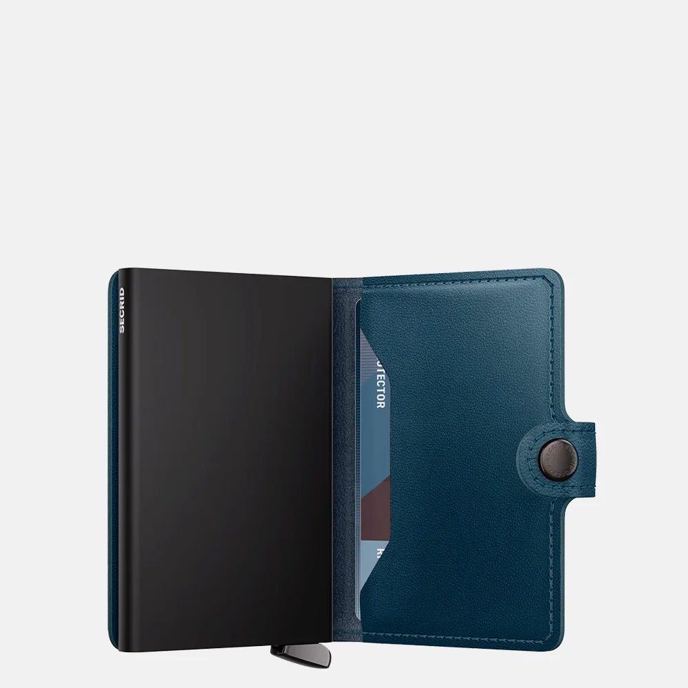Secrid Premium Miniwallet Emboss Lines pasjeshouder teal bij Duifhuizen