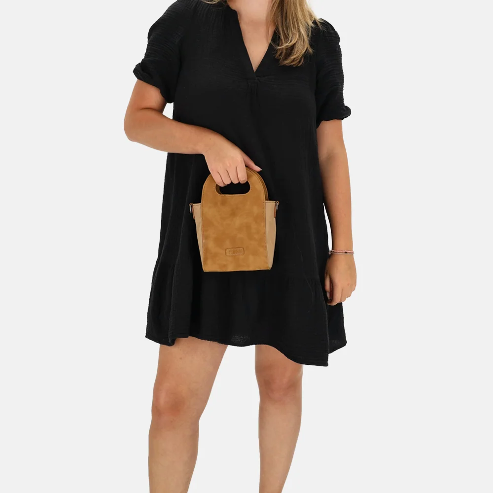 Zebra Trends Selene handtas XS/S camel bij Duifhuizen