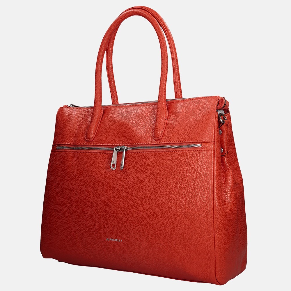 GiGi Fratelli Romance Business laptoptas 15 inch orange bij Duifhuizen