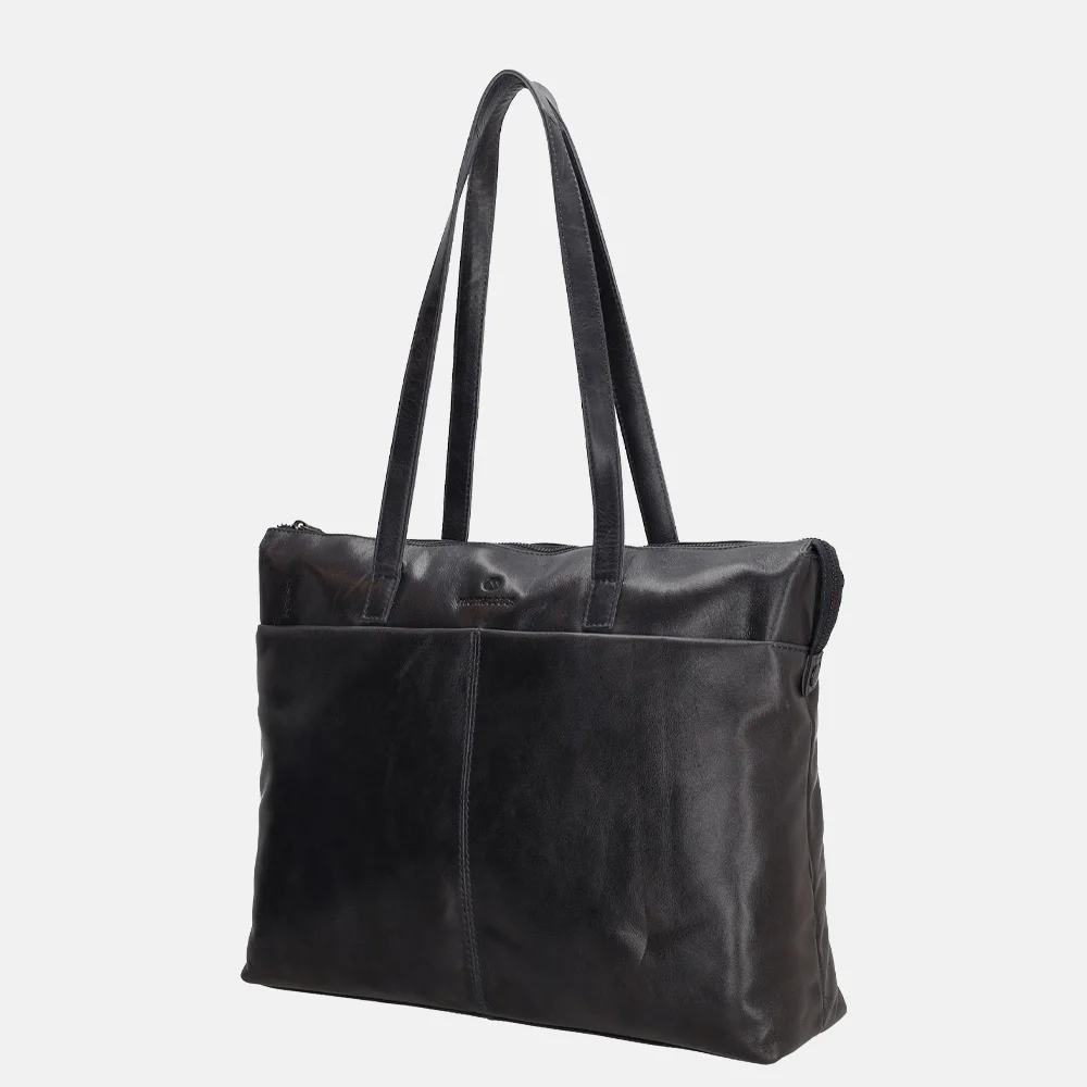 Micmacbags Porto laptoptas 15 inch donkerblauw bij Duifhuizen