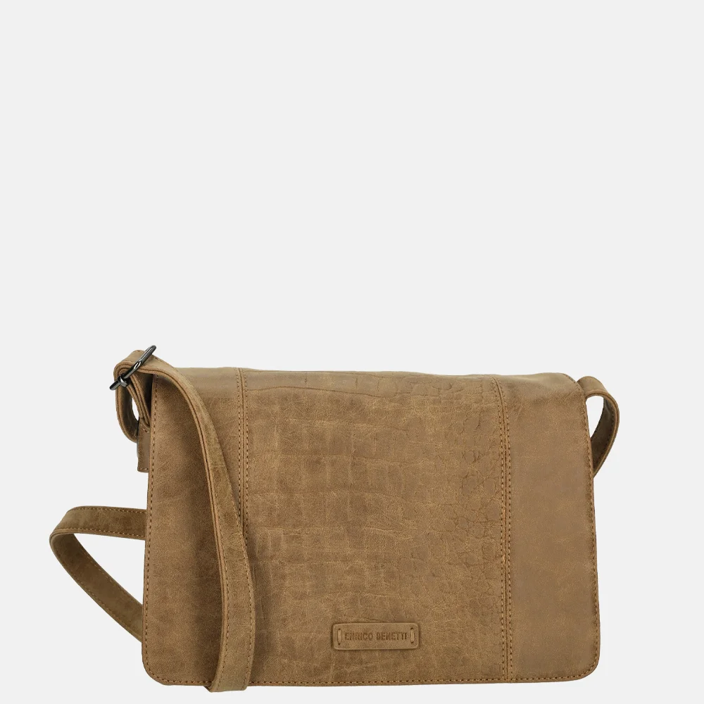 Enrico Benetti Josie crossbody tas camel bij Duifhuizen