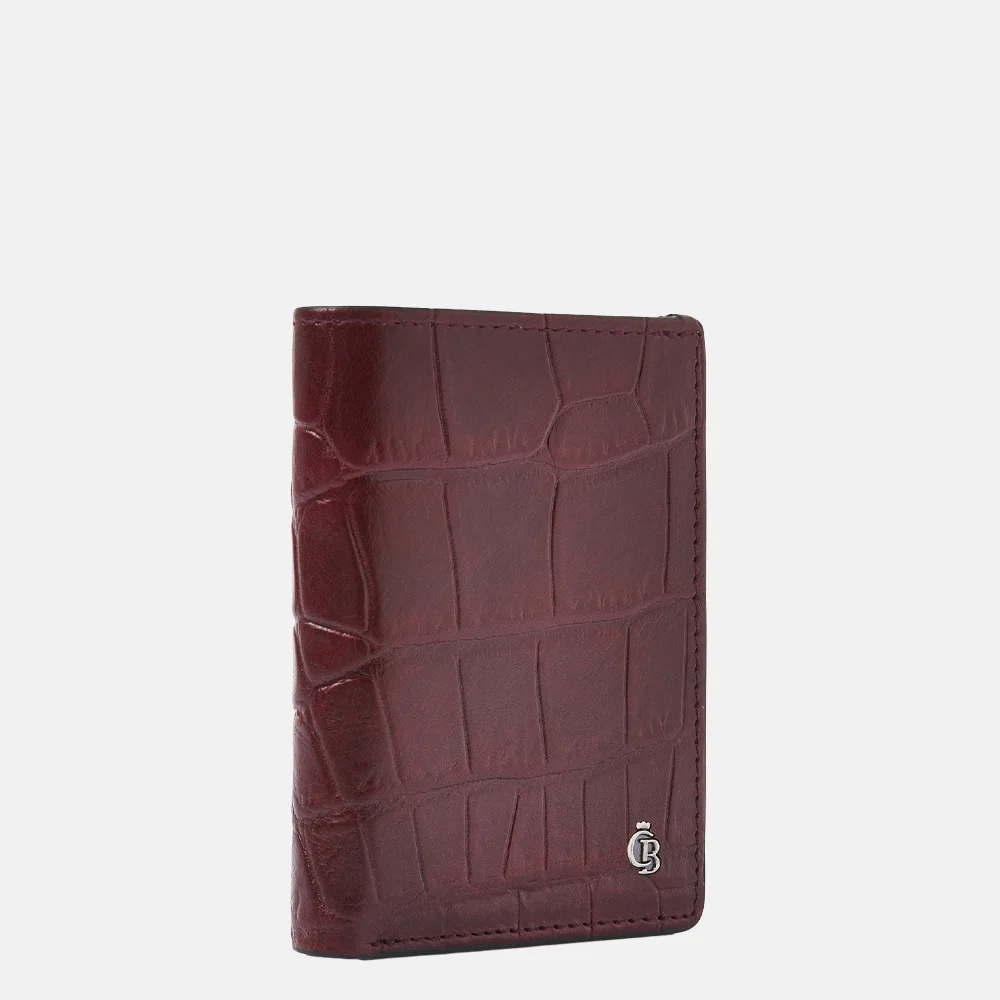 Castelijn en Beerens mini wallet pasjeshouder croco rood bij Duifhuizen