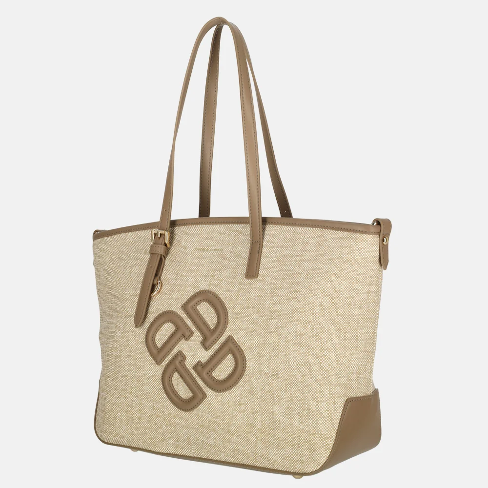 Daniele Donati shopper beige bij Duifhuizen