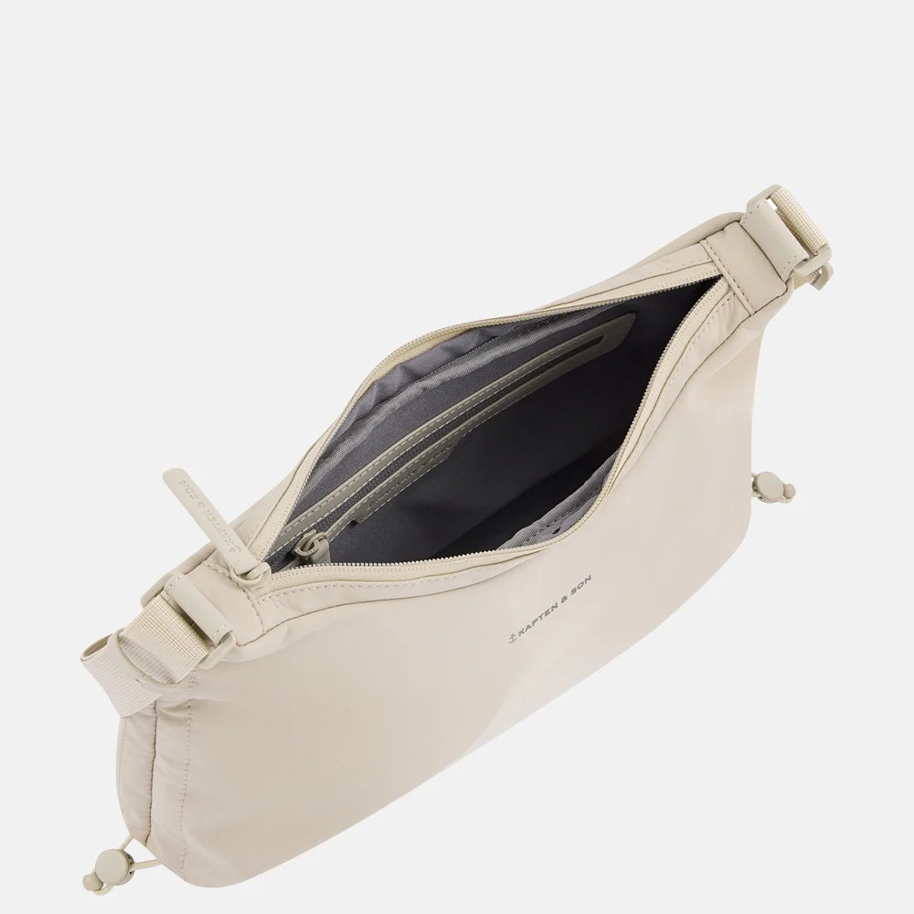Kapten & Son Skara Small crossbody tas sandstone bij Duifhuizen