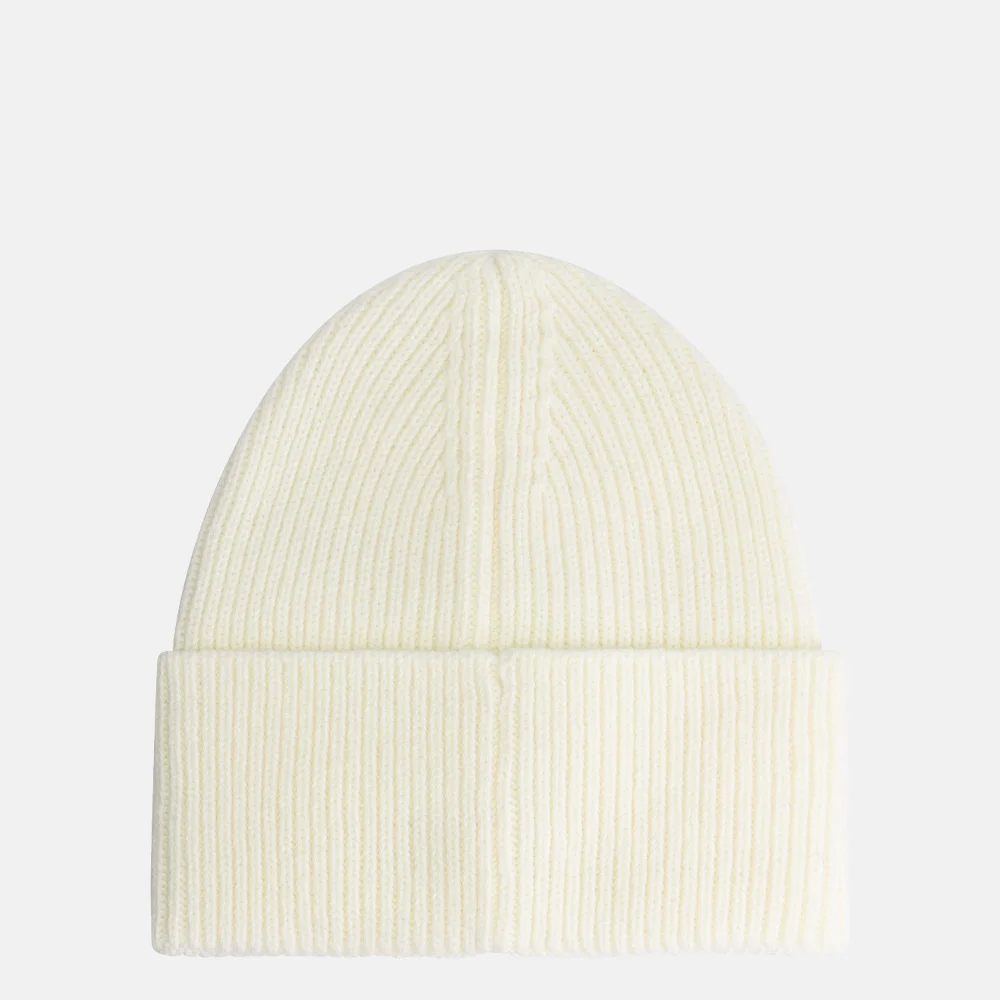 Nikkie Round Patch beanie star white bij Duifhuizen