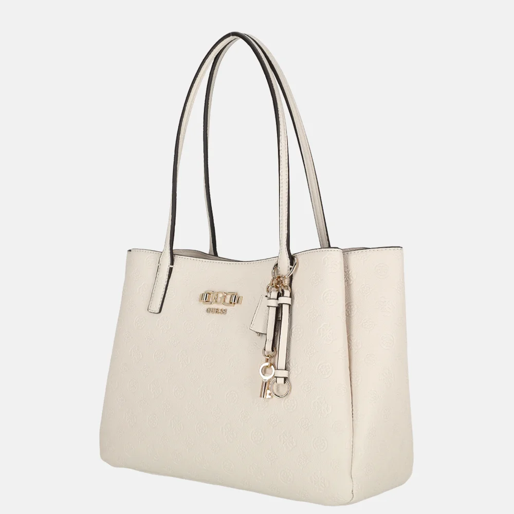 Guess Anise multi comp tote shopper stone logo bij Duifhuizen