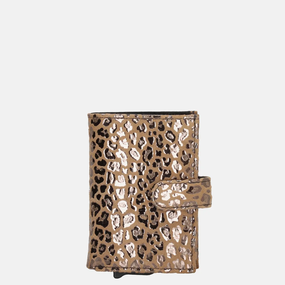 Charm London pasjeshouder panter camel bij Duifhuizen