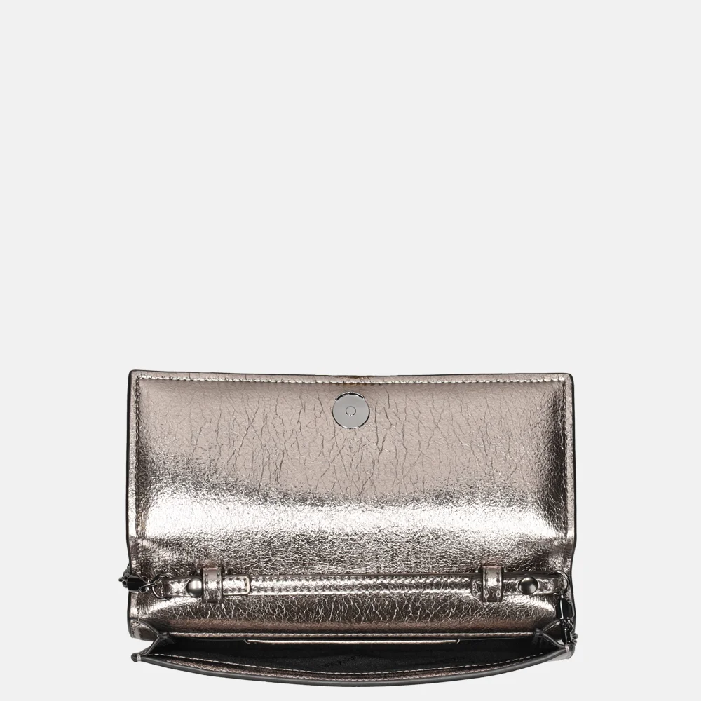 Calvin Klein Chain clutch silver bij Duifhuizen