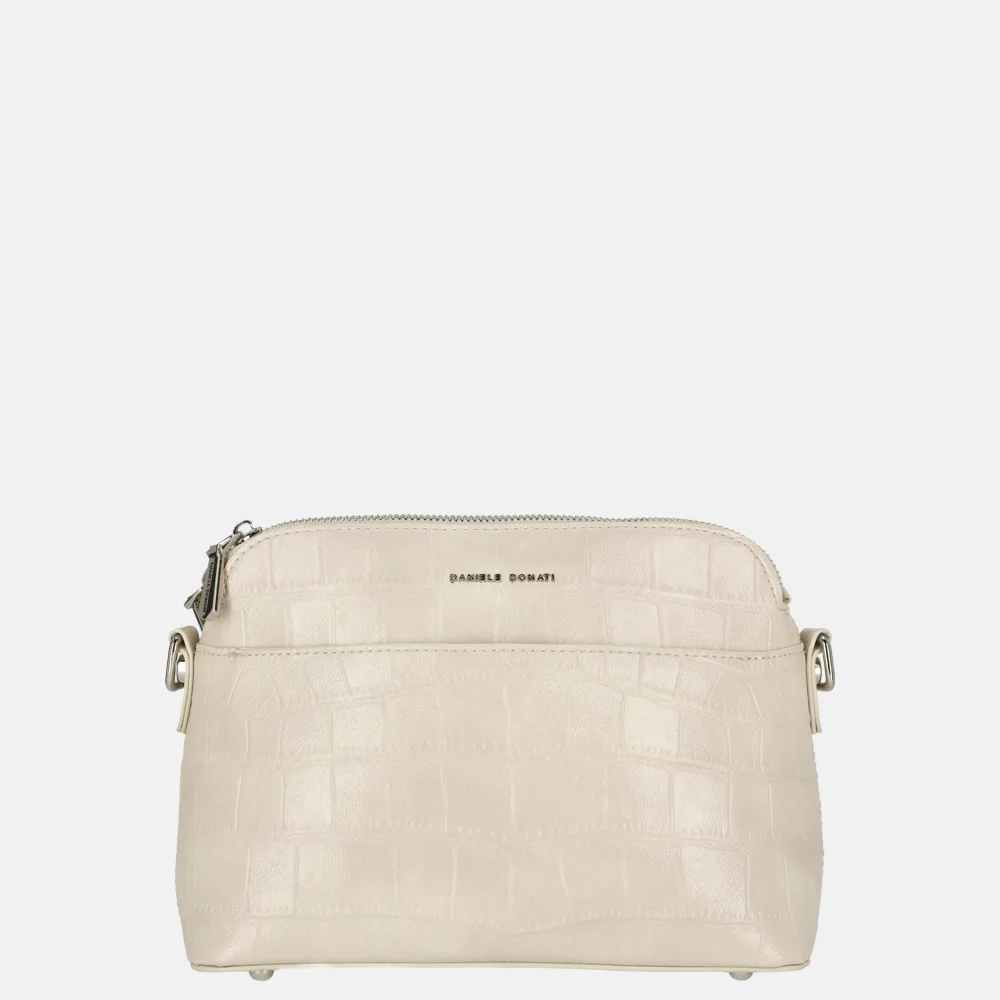 Daniele Donati crossbody tas croco beige bij Duifhuizen