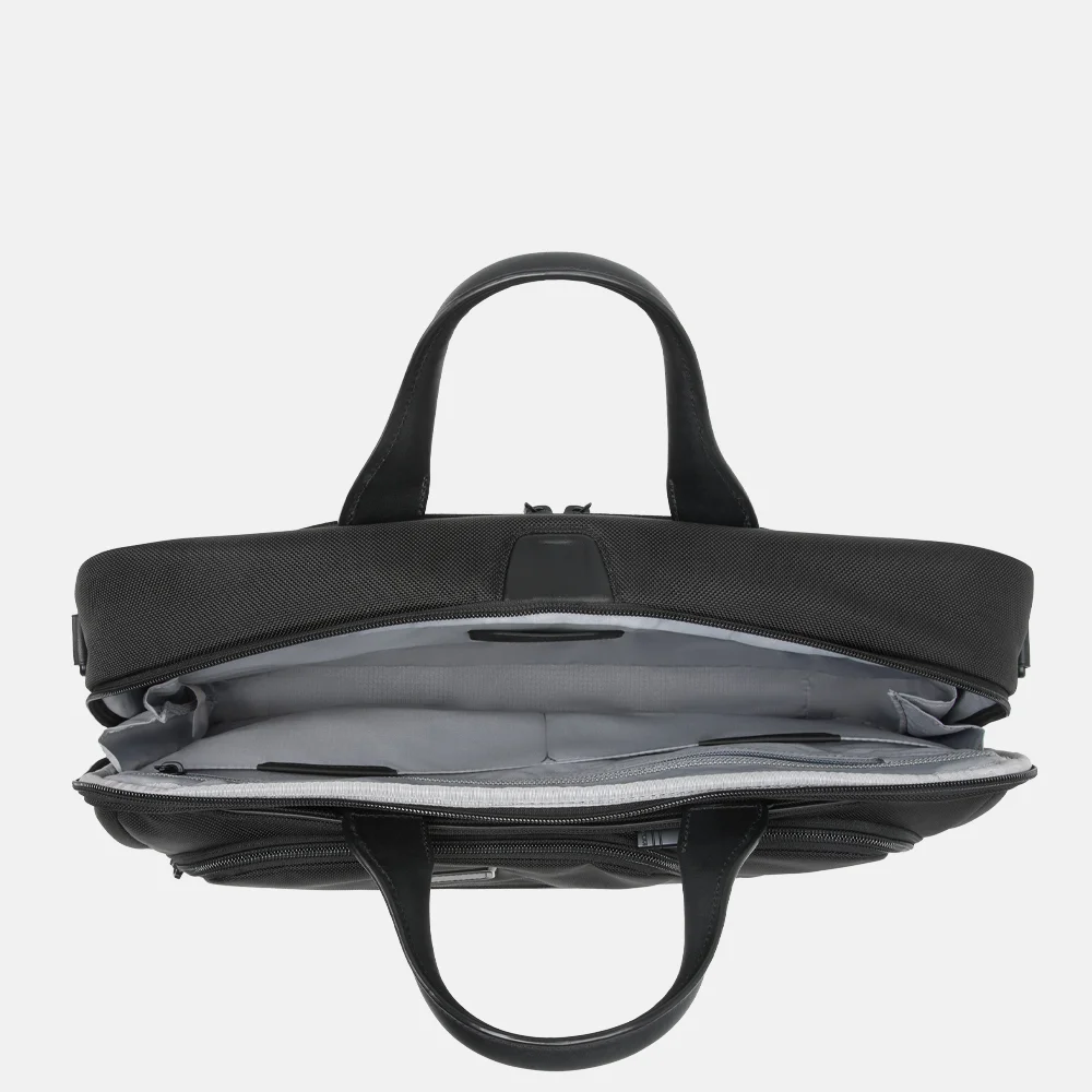 Tumi Alpha Briefcase laptoptas L 17 inch black bij Duifhuizen