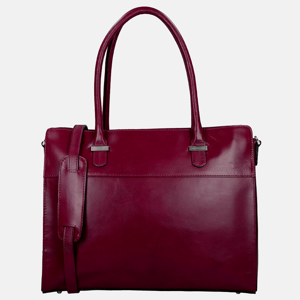 Claudio Ferrici Classico shopper 13.3 inch bordo