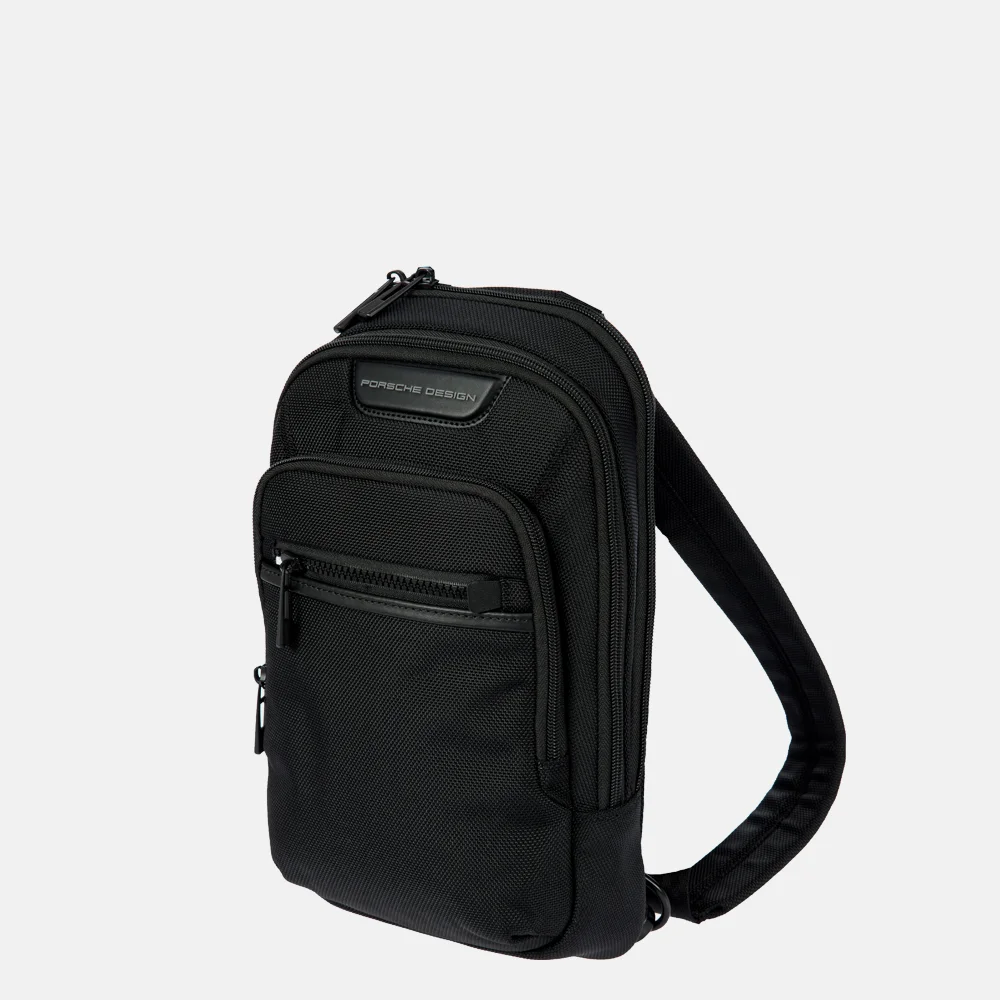 Porsche Design Nylon Evo Sling bag crossbody tas black bij Duifhuizen