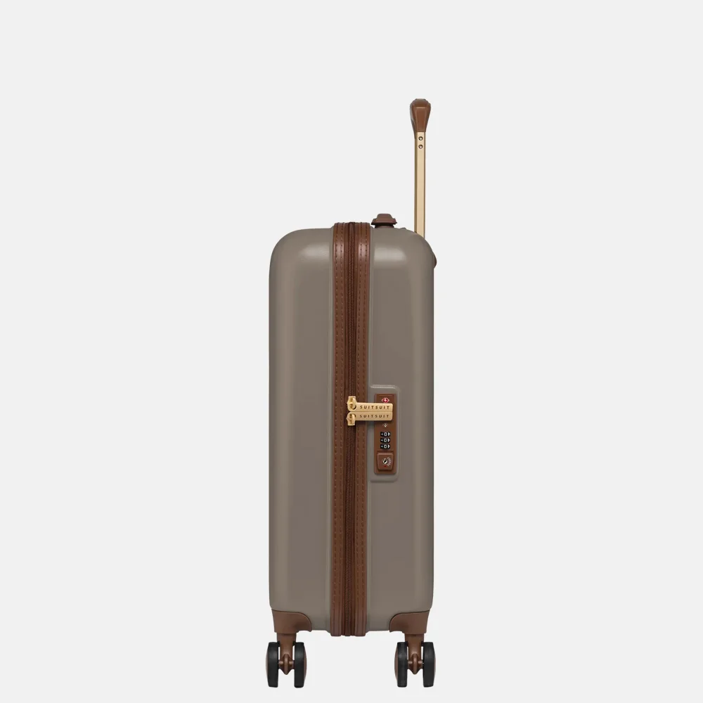 SUITSUIT Fab Seventies handbagage koffer 55 cm taupe bij Duifhuizen