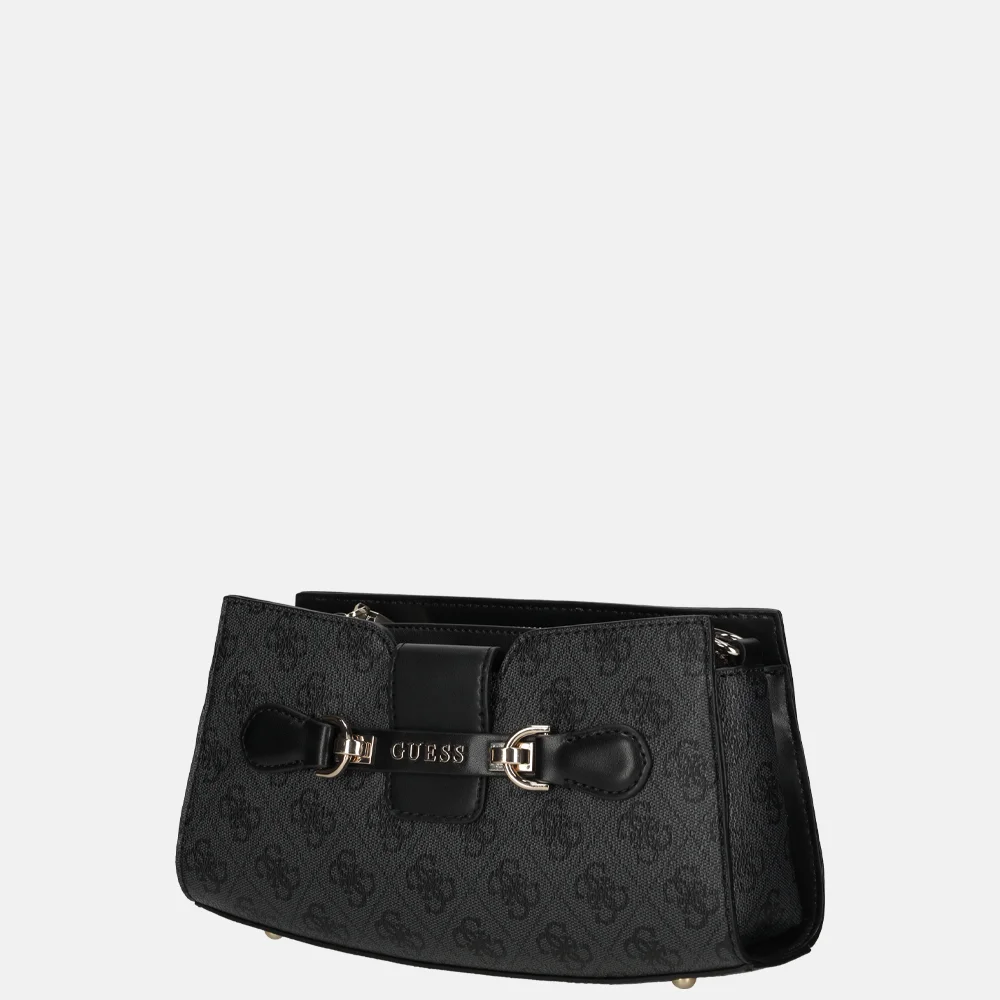 Guess Nolana crossbody tas coal logo bij Duifhuizen