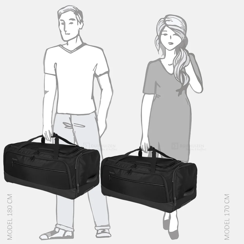 Travelite Crosslite 5.0 reistas op wielen L black bij Duifhuizen